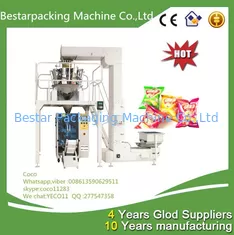 Vertical packaging machine with 10 heads weigher