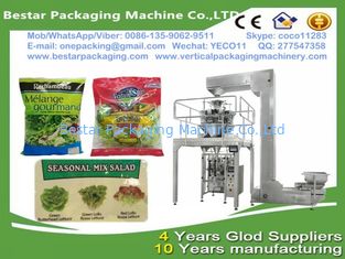 Vegetable packing machine with multi-heads weigher,Vegetable packaging machine with Nitrogen making machine
