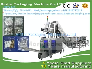 screw fitting counting and packing machine, screw fitting pouch making machine with 7 vibration bowls