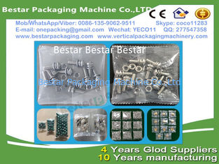 Multi-function nails counting and packing machine, nails pouch making machine, nails weighting and packing machine