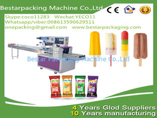 food flow pack machine / hard popsicle wrapping machine/ ice cream with stick flow pack/popsicle flow pack