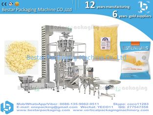 Bestar Multihead Weigher + Packaging Machine Vffs  for parmesan cheese  +small pieces cheese+cheese sliced