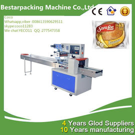 Bread automatic plastic film flow pack