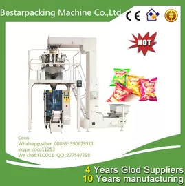 Vertical packaging machine with 10 heads weigher