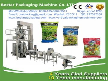 Vegetable packing machine with multi-heads weigher,Vegetable packaging machine with Nitrogen making machine