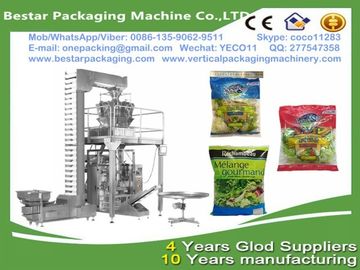 Vegetable packing machine with multi-heads weigher,Vegetable packaging machine with Nitrogen making machine