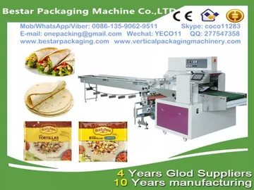 Bestar automatic papadam packaging machine  flow pack wrapper in modified atmosphere ,papadam wrapping machine