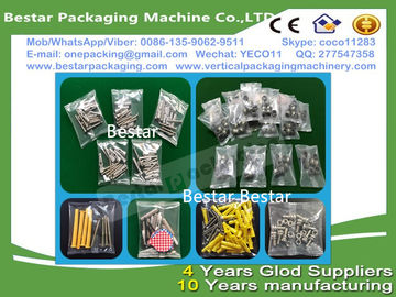 High efficiency Stainless steel 304 Fastener pouch making machine, Fastener weighting and packing machine