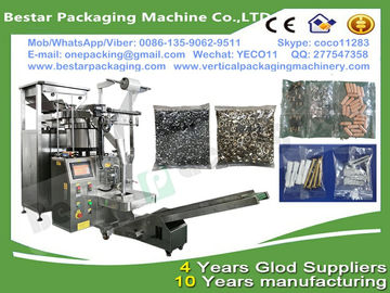 Multi-function nails counting and packing machine, nails pouch making machine, nails weighting and packing machine